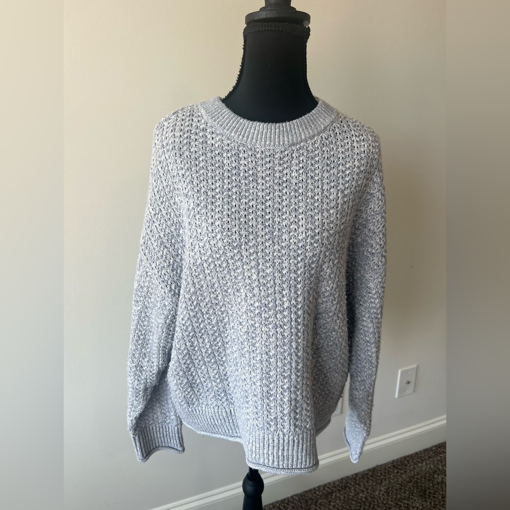 Universal Thread Chunky Knit Gray Blue Sweater Size M